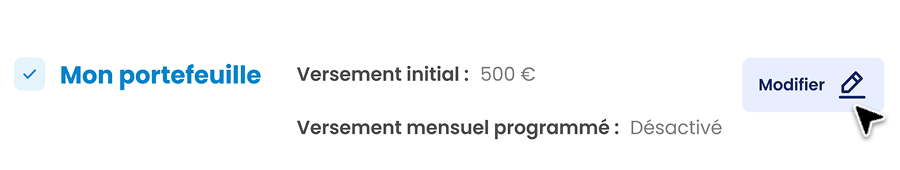 Modification allocation